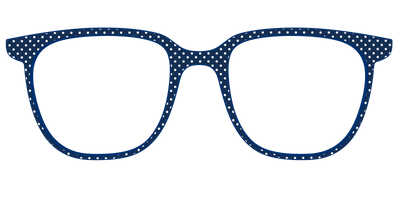 The Navy Pin Dot - Front Top Thumbnail - Pair Eyewear