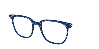 The Navy Pin Dot - Angle Top Thumbnail - Pair Eyewear