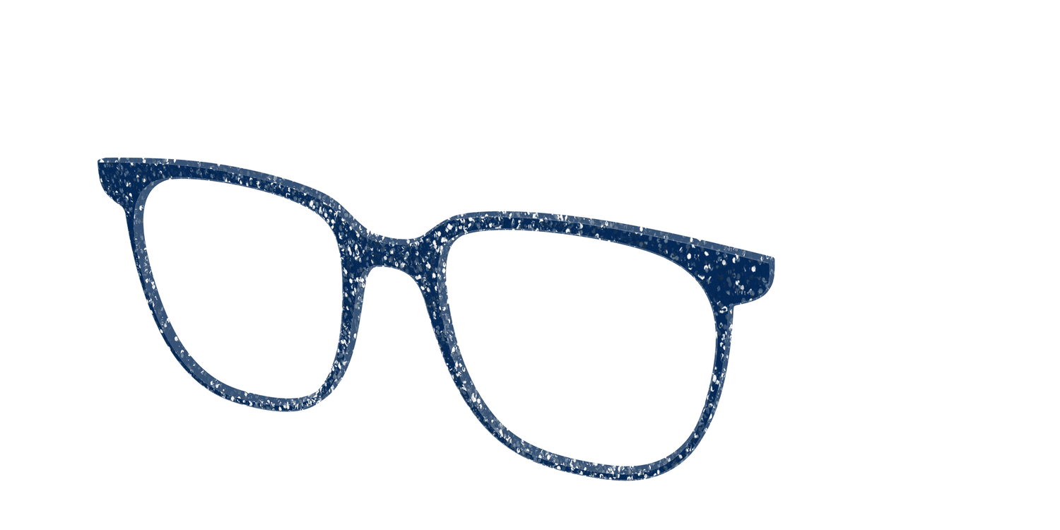 The Navy Sparkle - Angle Top Image - Pair Eyewear