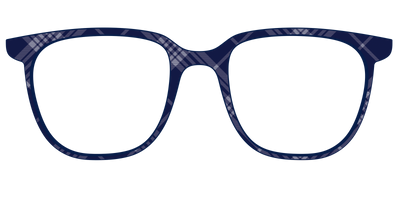 The Navy Twill Plaid - Front Top Thumbnail - Pair Eyewear