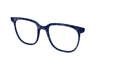 The Navy Twill Plaid - Angle Top Thumbnail - Pair Eyewear