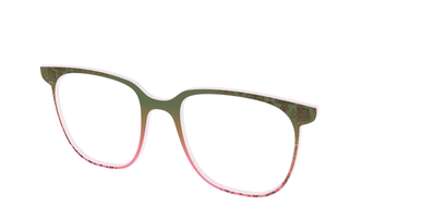 The Olive to Rose Trellis with Champagne Foil - Angle Top Thumbnail - Pair Eyewear