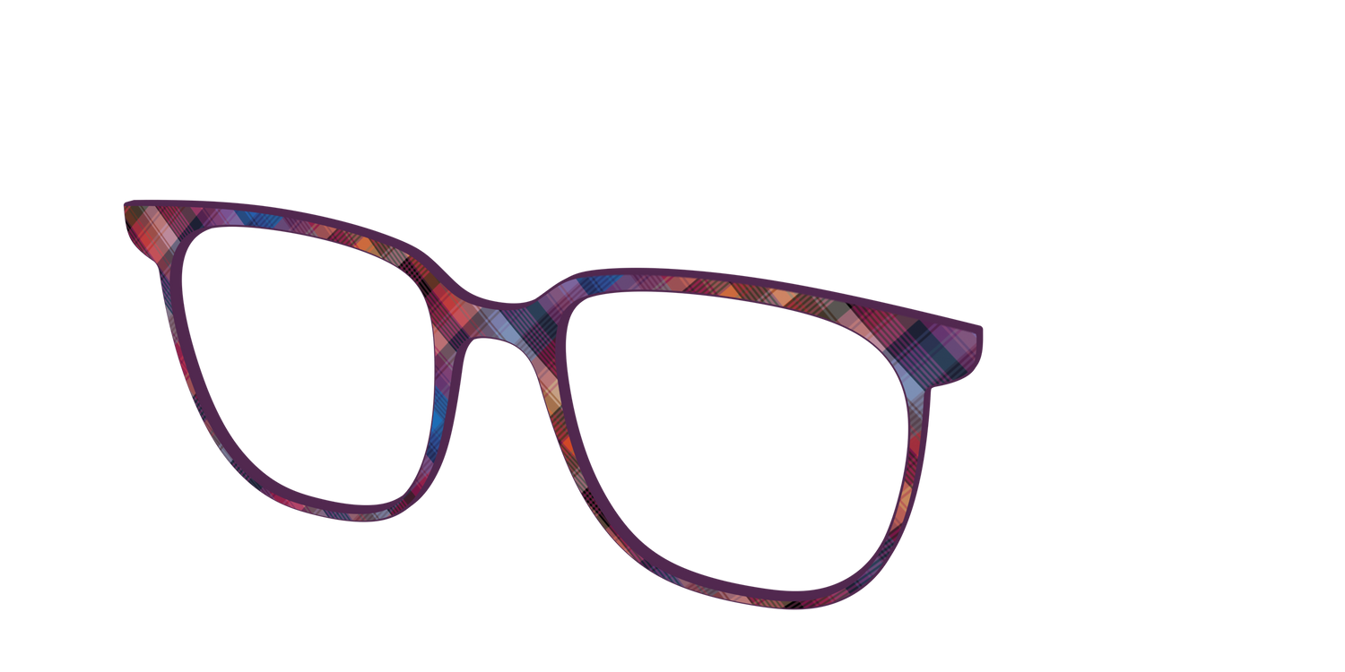 The Ombre Plaid - Angle Top Image - Pair Eyewear