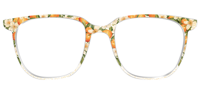 The Orange Blossom Glitter Crystal - Front Top Thumbnail - Pair Eyewear