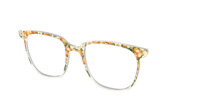 The Orange Blossom Glitter Crystal - Angle Top Thumbnail - Pair Eyewear