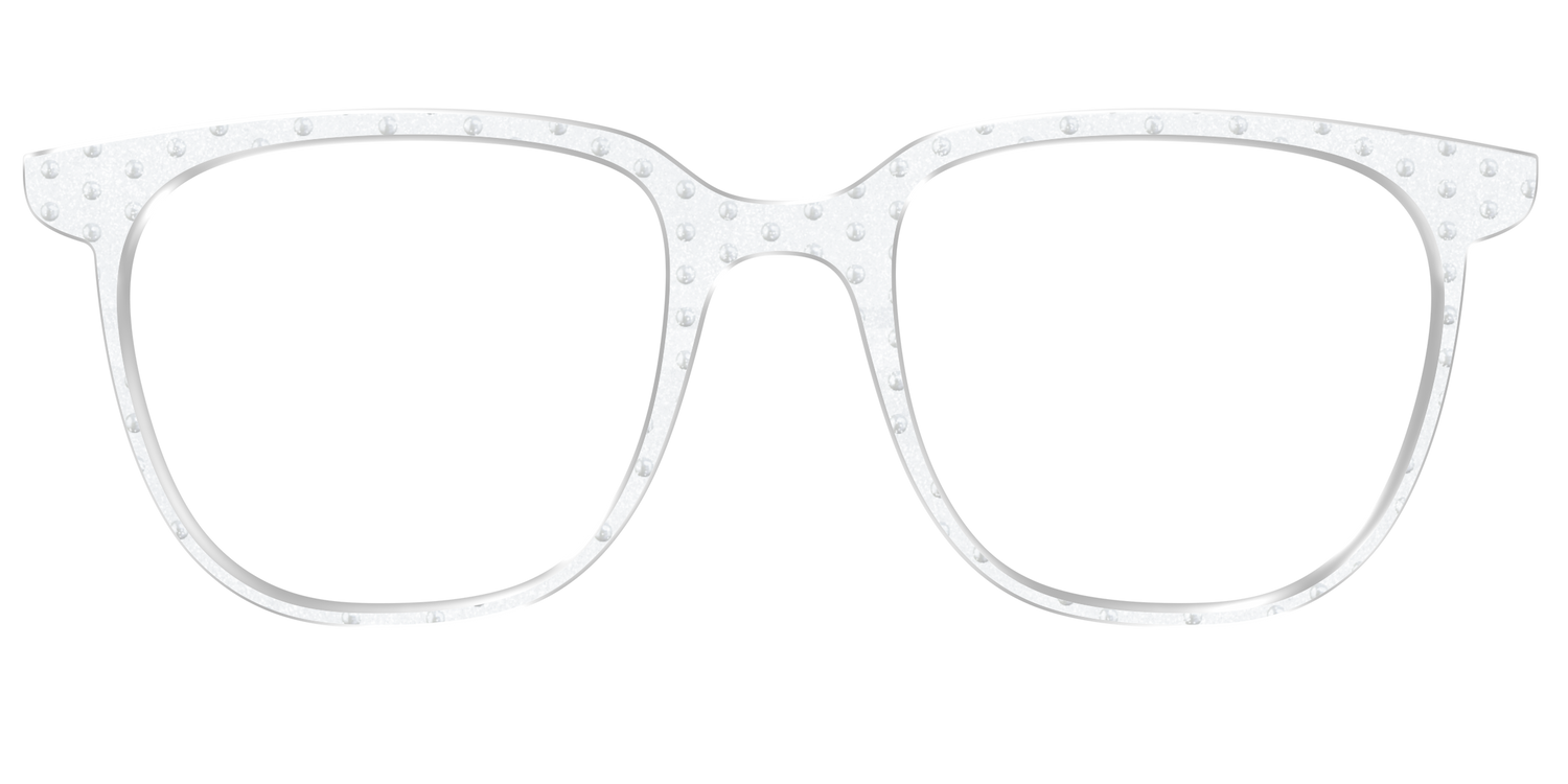 The Pearl Shimmer Polka Dots - Front Top Image - Pair Eyewear