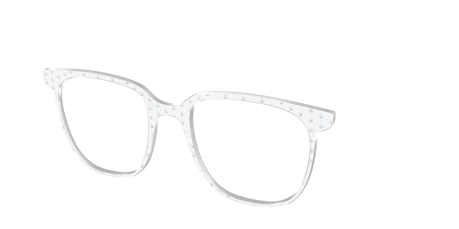 The Pearl Shimmer Polka Dots - Angle Top Image - Pair Eyewear