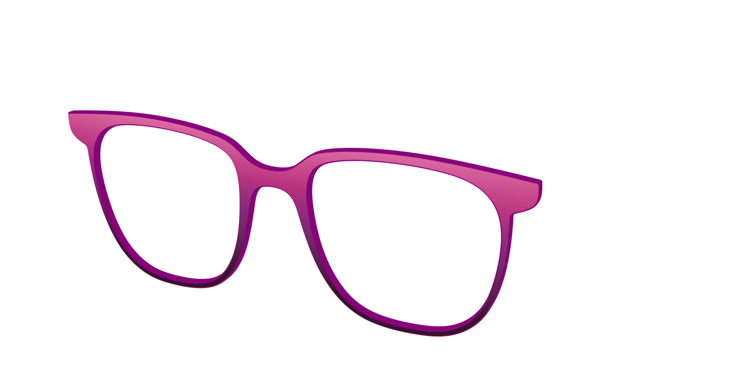 The Pink to Plum Gradient - Angle Top Image - Pair Eyewear