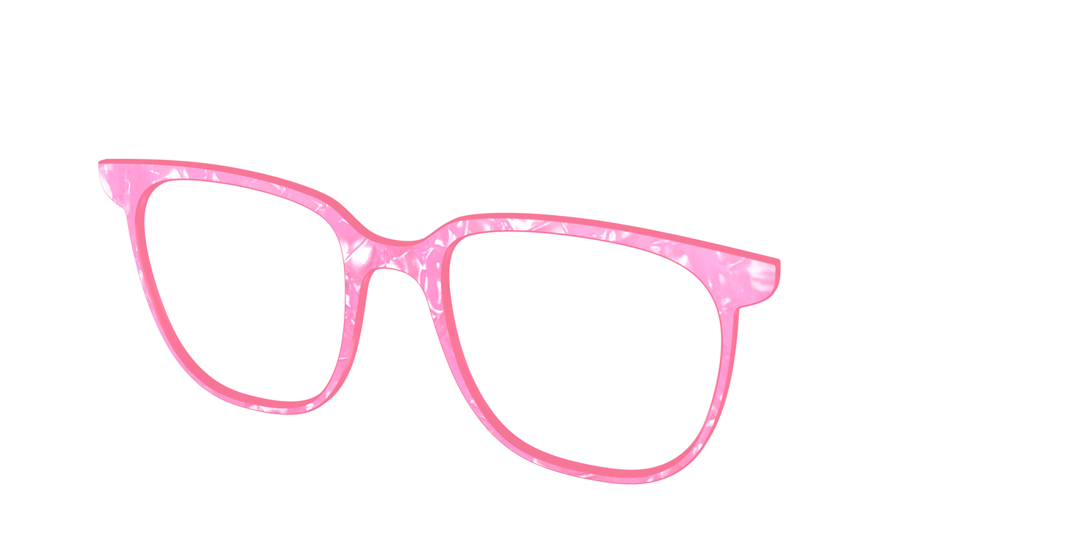 The Pink Tourmaline Pearl Marble - Angle Top Image - Pair Eyewear