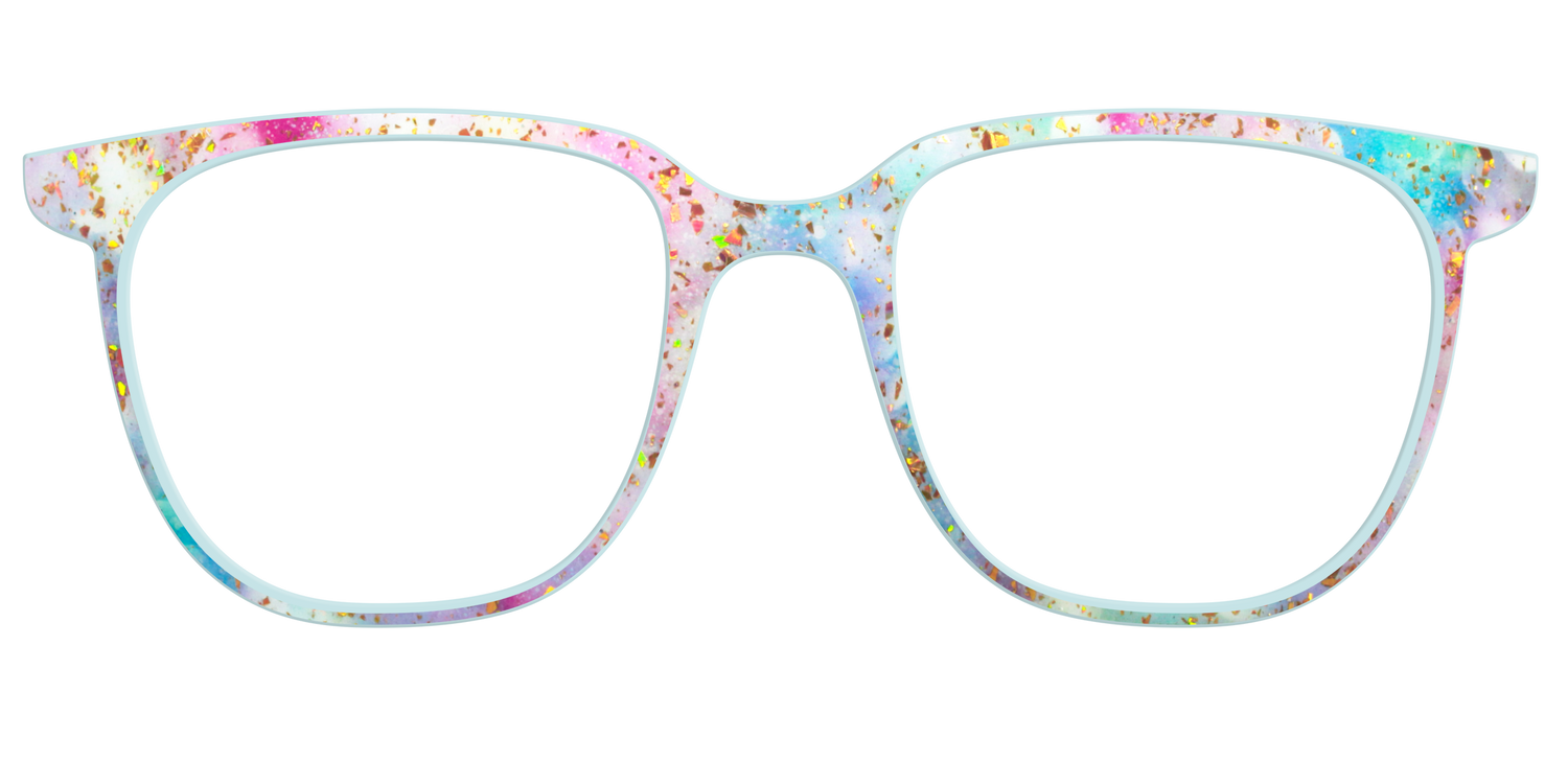 The Pixie Bokeh with Gold Flakes - Front Top Image - Pair Eyewear