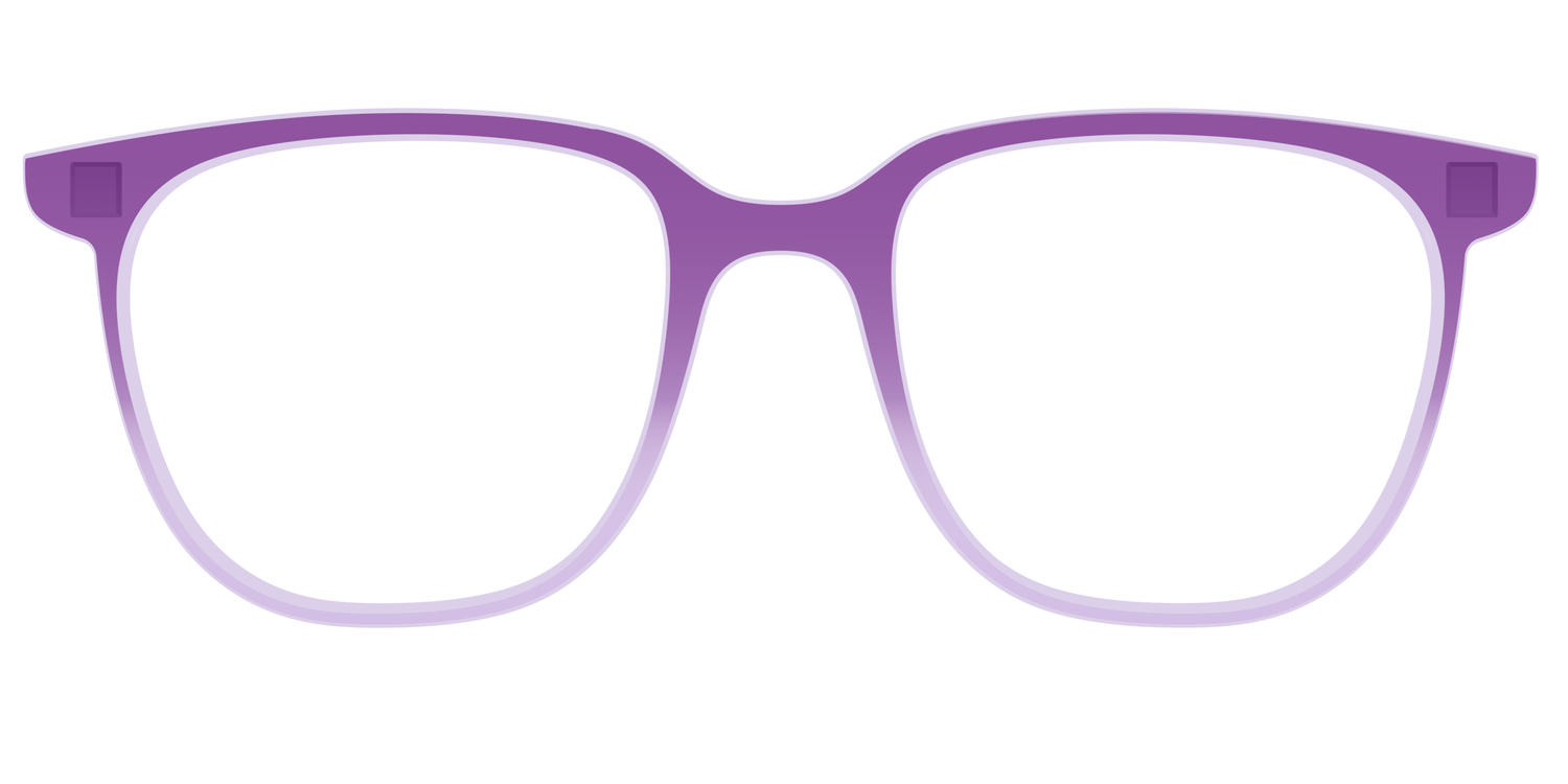 The Plum to Lilac Gradient Crystal - Front Top Image - Pair Eyewear