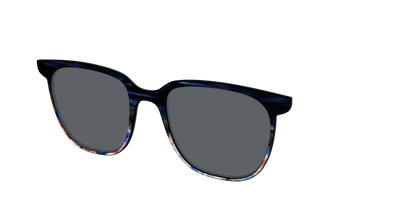 The Polarized Blue Horn Tortoise Sun Top - Angle Top Thumbnail - Pair Eyewear