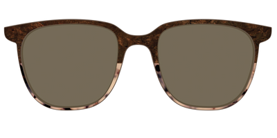 The Polarized Dark Oak Tortoise Split Sun Top - Front Top Thumbnail - Pair Eyewear