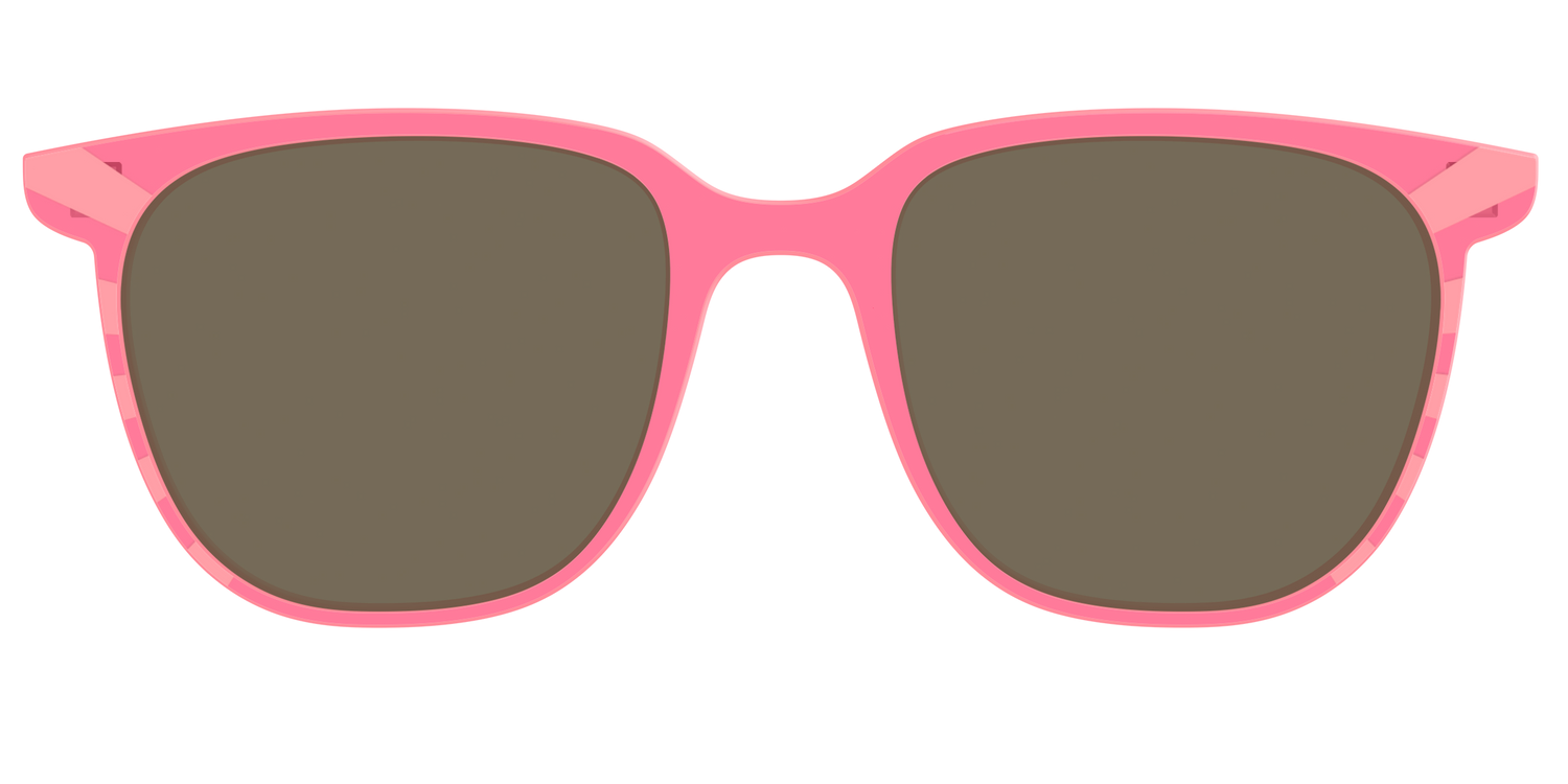 The Polarized Fruit Punch Sunburst Sun Top - Front Top Image - Pair Eyewear