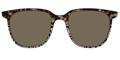 The Polarized Ink Blot Tortoise Split Sun Top - Front Top Thumbnail - Pair Eyewear