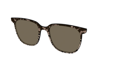 The Polarized Ink Blot Tortoise Split Sun Top - Angle Top Thumbnail - Pair Eyewear