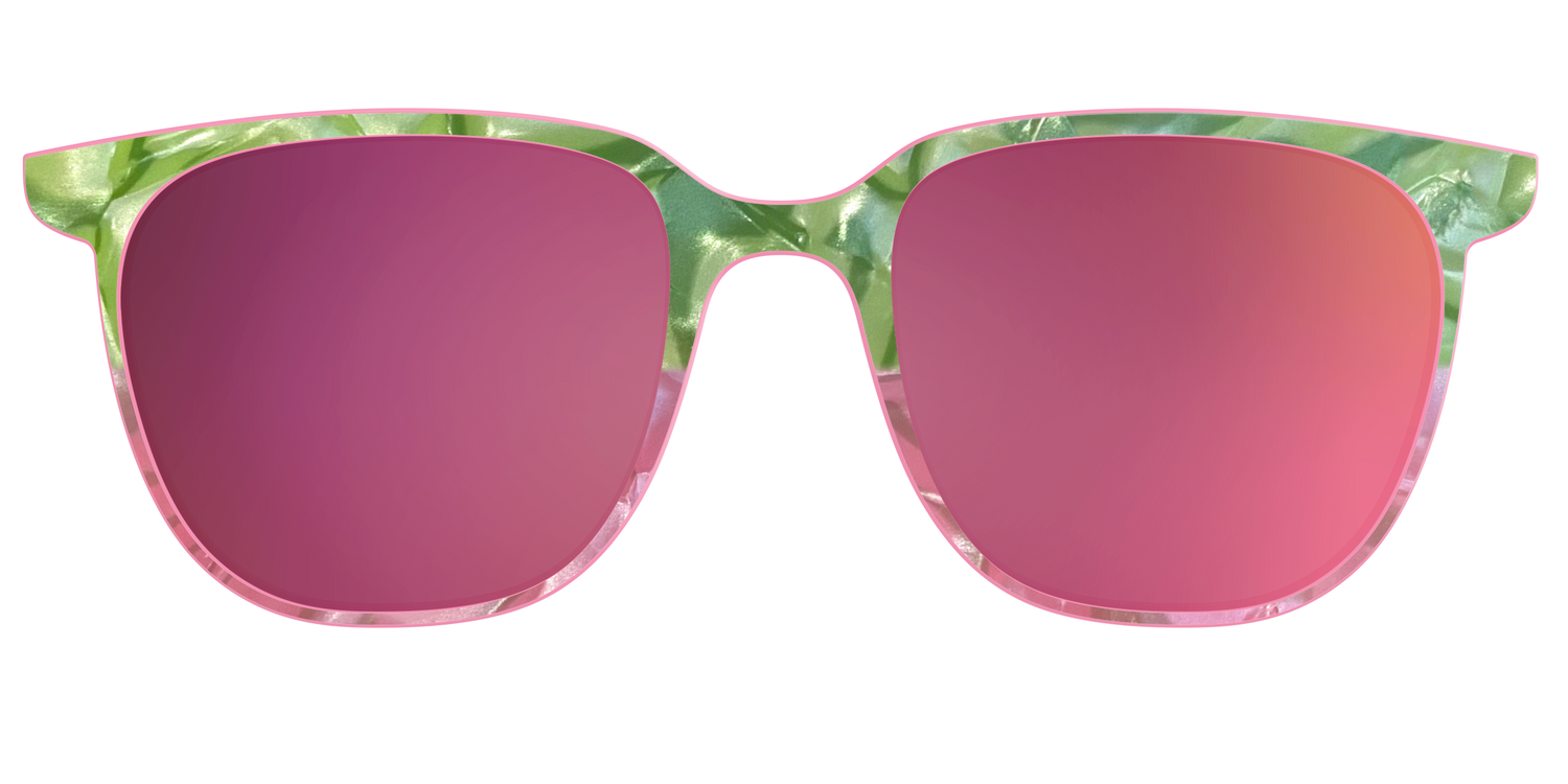 The Polarized Kiwi & Guava Pearl Sun Top - Front Top Image - Pair Eyewear