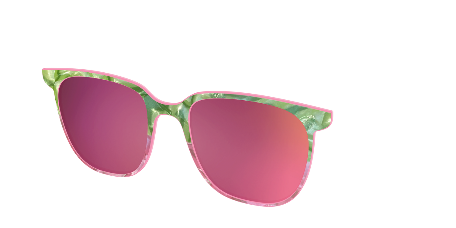 The Polarized Kiwi & Guava Pearl Sun Top - Angle Top Image - Pair Eyewear