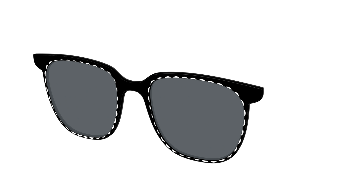 The Polarized Stylish Daisy Sun Top - Angle Top Image - Pair Eyewear