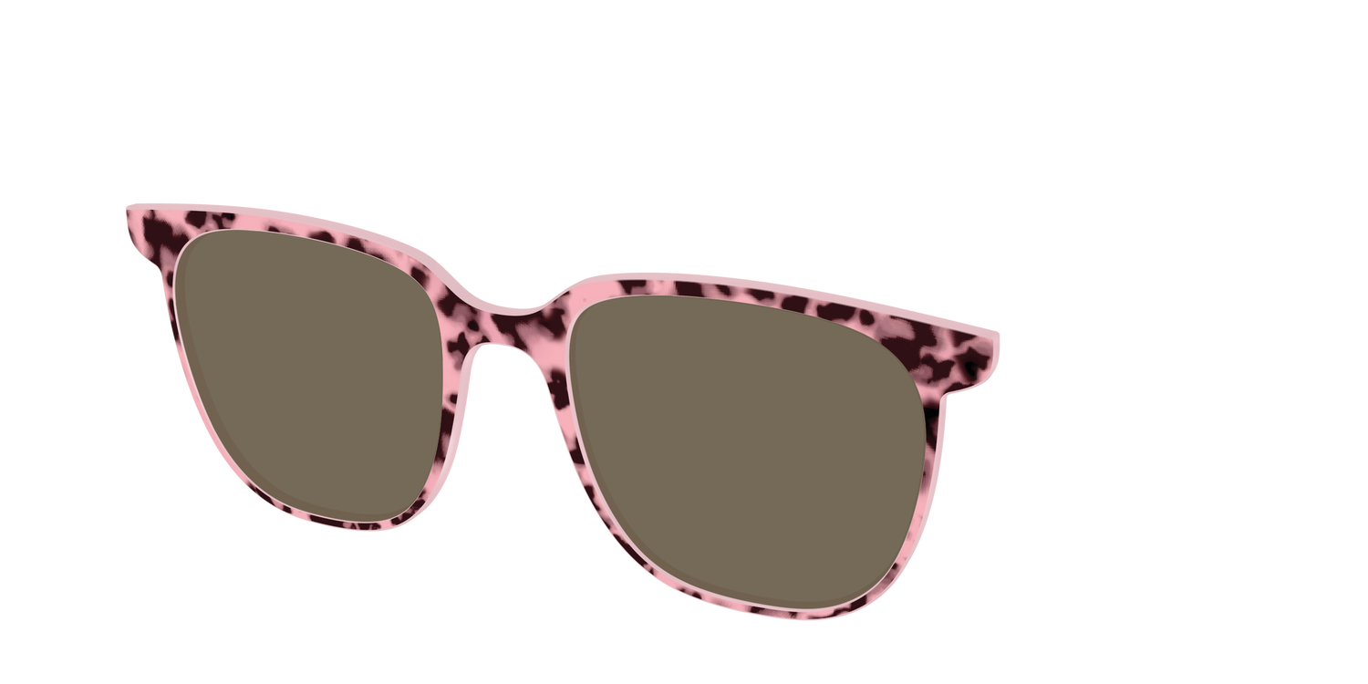 The Polarized True Love Tort Sun Top - Angle Top Image - Pair Eyewear