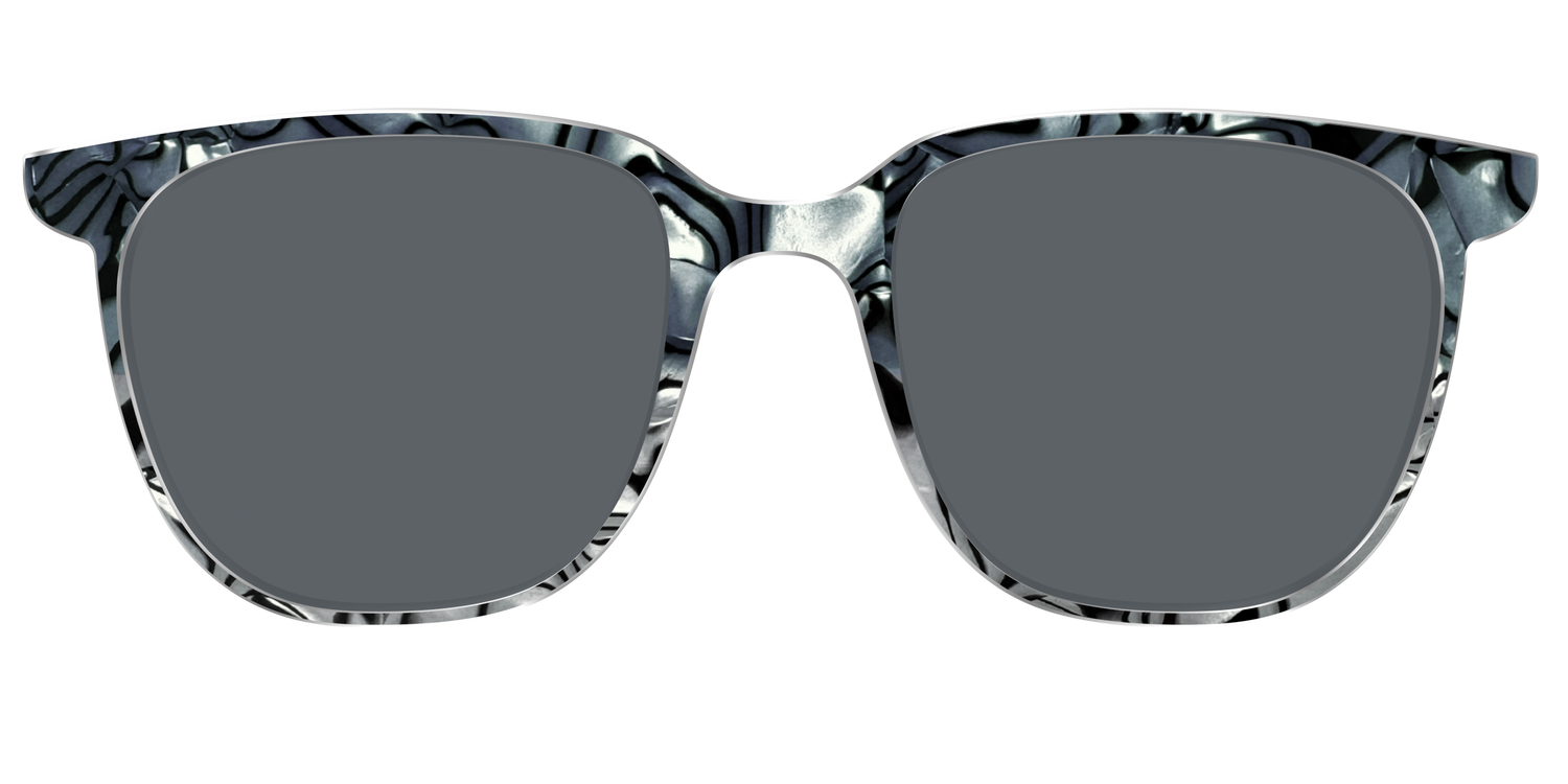 The Polarized Zebra Pearl Split Sun Top - Front Top Image - Pair Eyewear