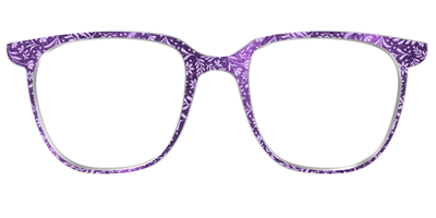 The Purple Shimmer Botanical - Front Top Thumbnail - Pair Eyewear