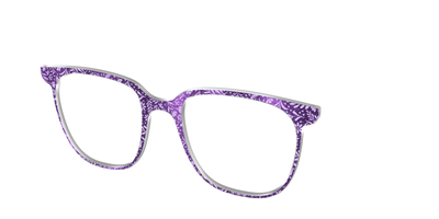 The Purple Shimmer Botanical - Angle Top Thumbnail - Pair Eyewear
