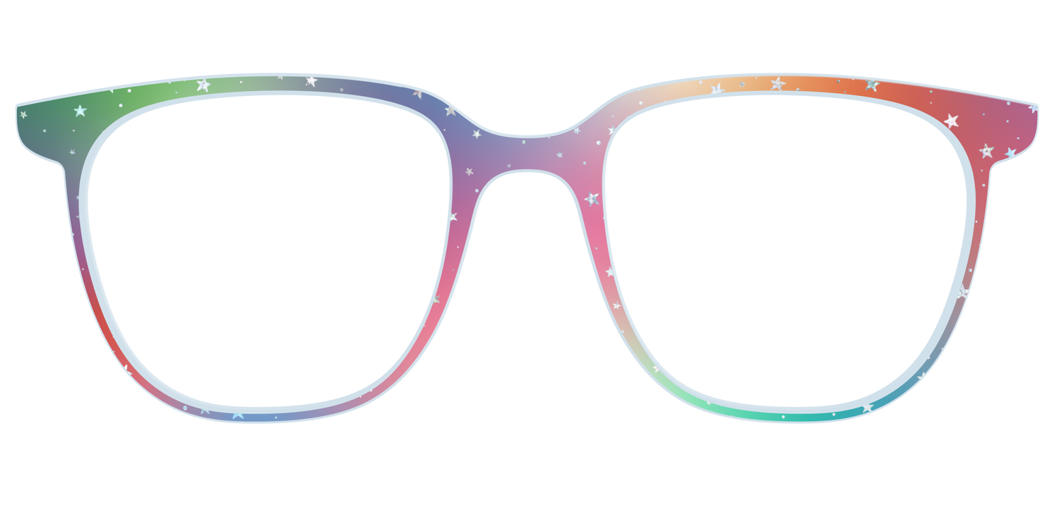 The Rainbow Holographic Celestial - Front Top Image - Pair Eyewear