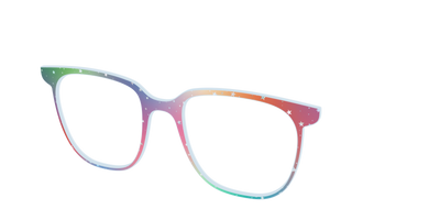 The Rainbow Holographic Celestial - Angle Top Thumbnail - Pair Eyewear