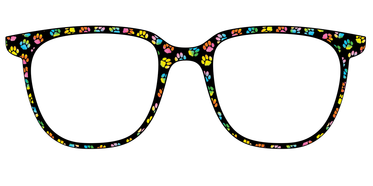 The Rainbow Paw Print - Front Top Image - Pair Eyewear