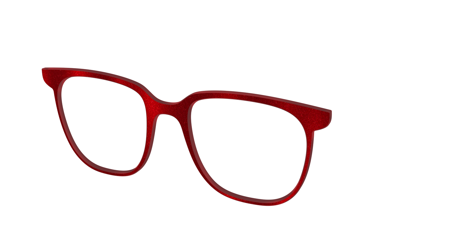 The Red Shimmer - Angle Top Image - Pair Eyewear