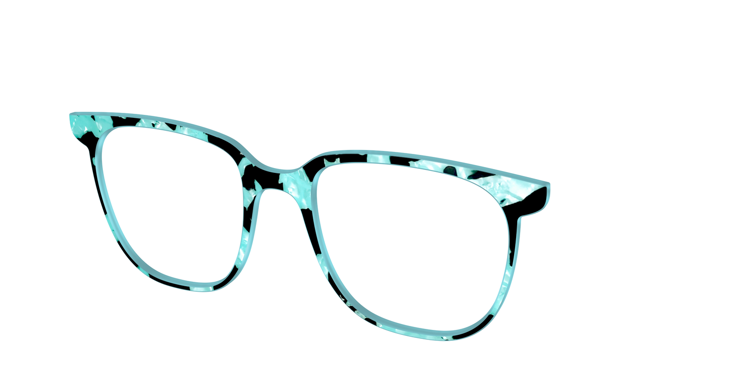 The Robin's Egg Pearl Tortoise - Angle Top Image - Pair Eyewear