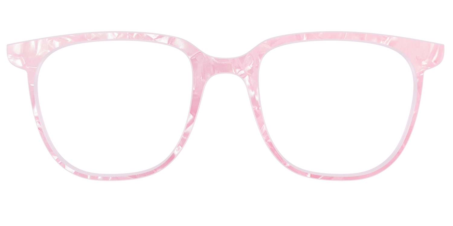 The Rose Quartz Pearl Marble - Front Top Image - Pair Eyewear