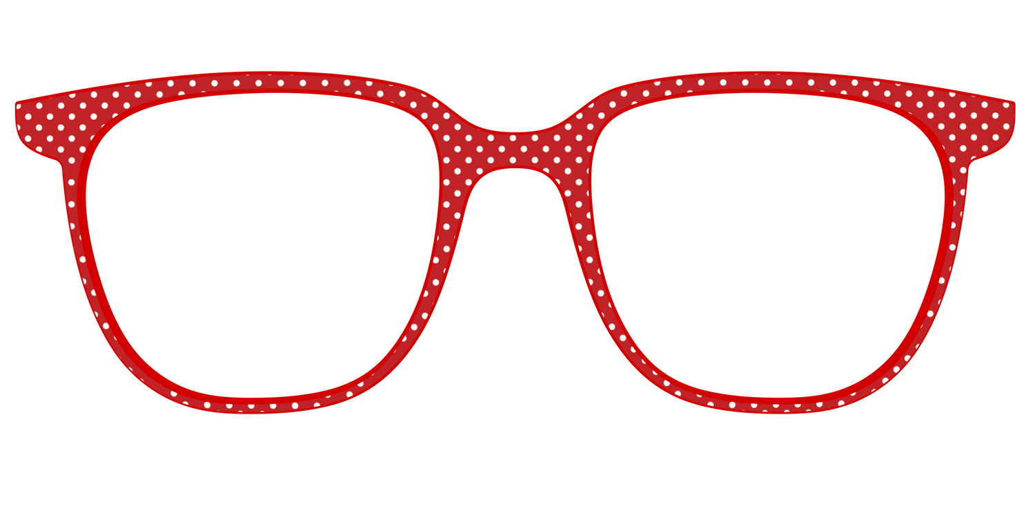 The Ruby Pin Dot - Front Top Image - Pair Eyewear
