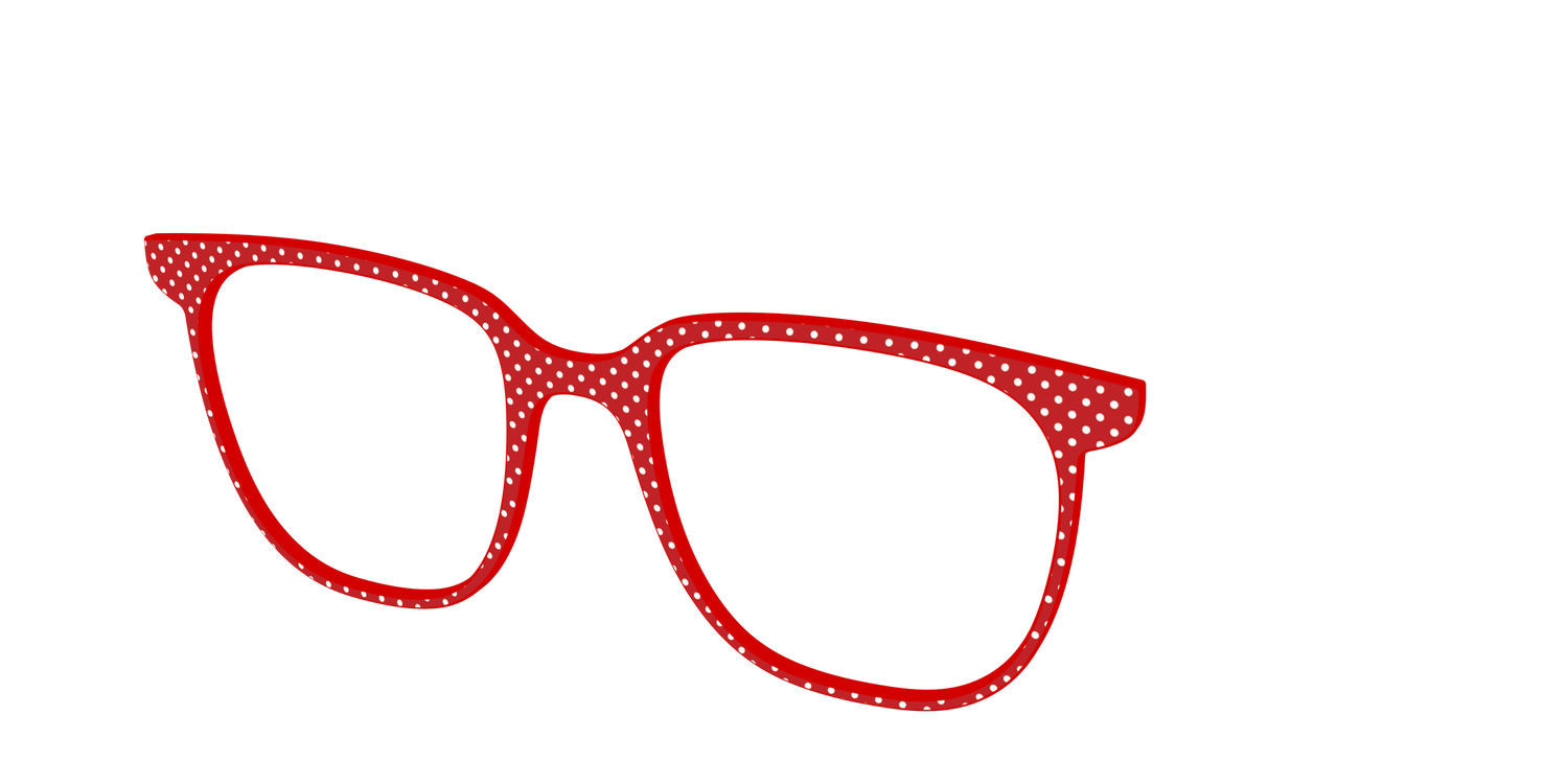 The Ruby Pin Dot - Angle Top Image - Pair Eyewear