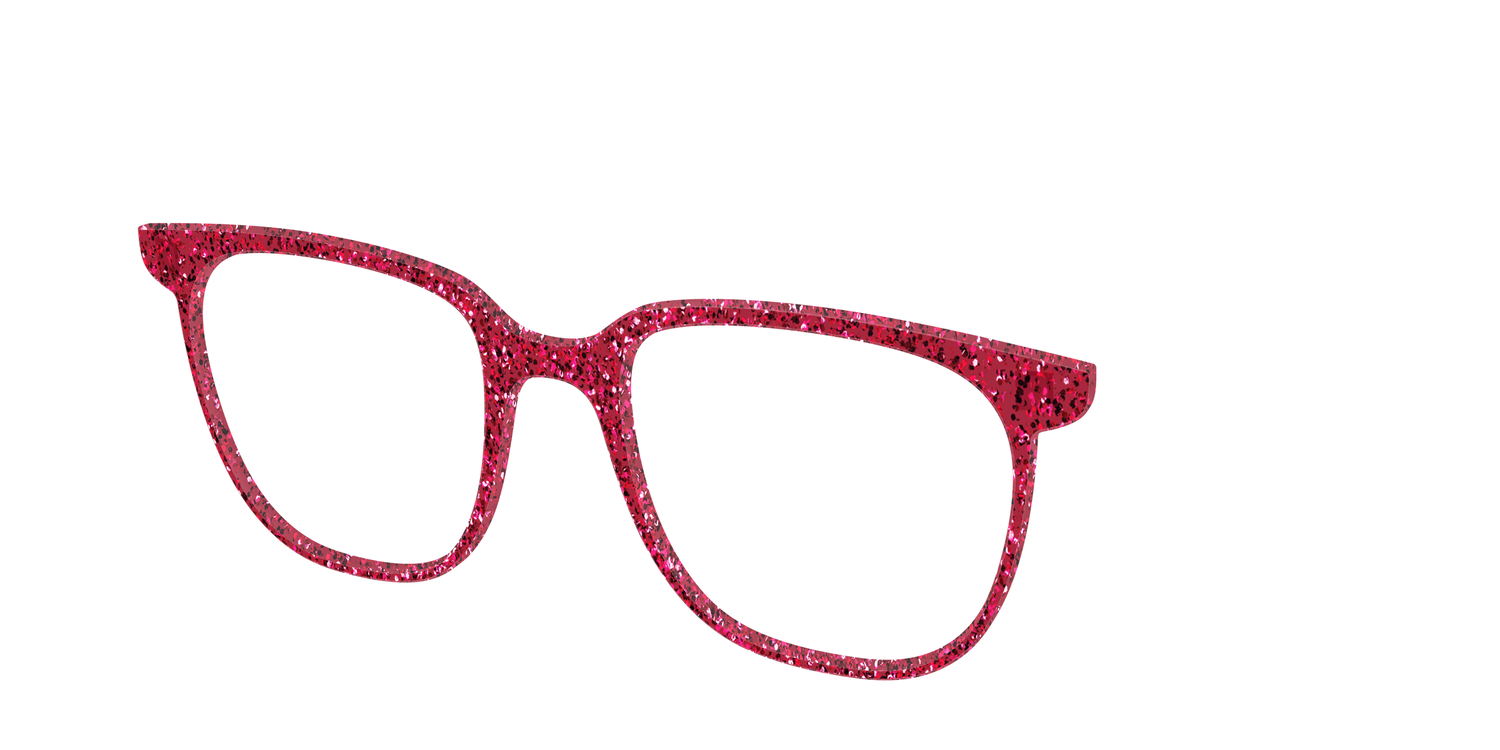 The Ruby Sparkle - Angle Top Image - Pair Eyewear