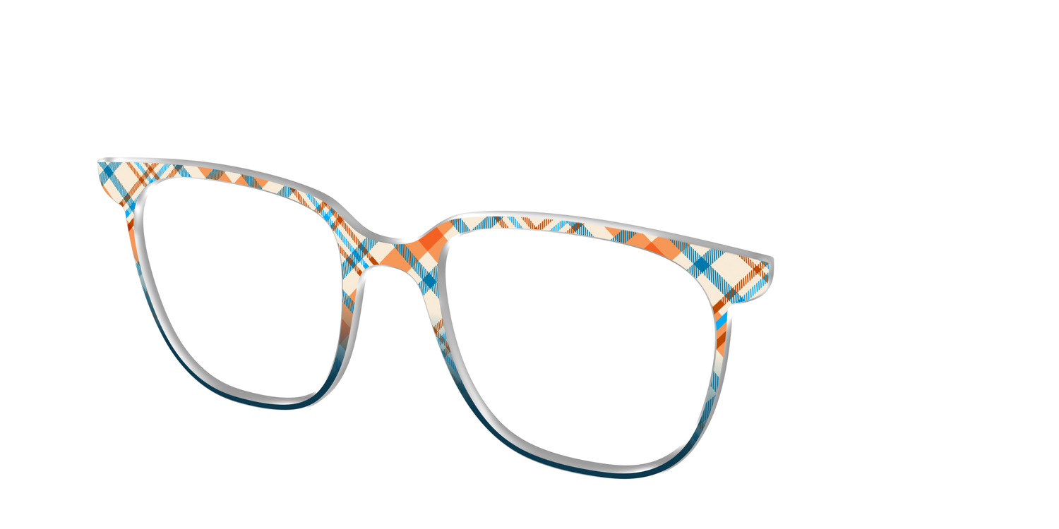The Sailing Plaid - Angle Top Image - Pair Eyewear