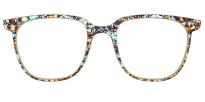 The Seashell Tortoise with Holographic Glitter - Front Top Thumbnail - Pair Eyewear