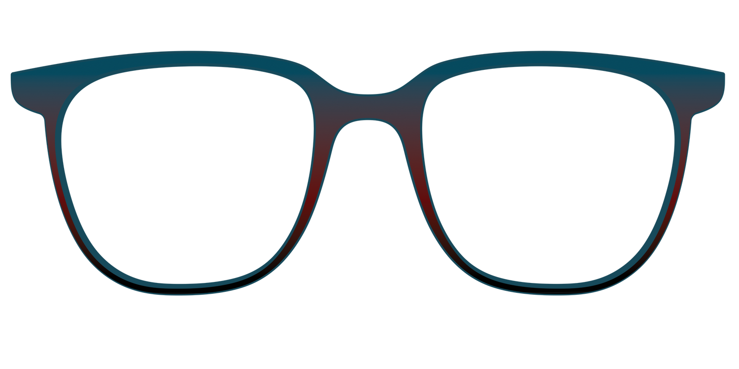 The Teal to Espresso Gradient - Front Top Image - Pair Eyewear