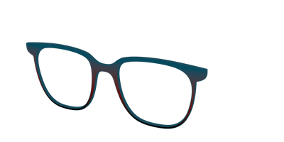 The Teal to Espresso Gradient - Angle Top Thumbnail - Pair Eyewear