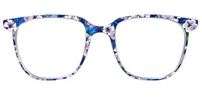 The Tropical Blue Blossoms - Front Top Thumbnail - Pair Eyewear