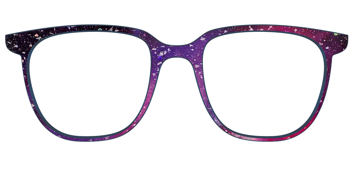 The Twilight Sky with Holographic Glitter - Front Top Image - Pair Eyewear
