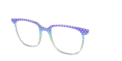 The Violet to Thistle Gradient Polka Dot - Angle Top Thumbnail - Pair Eyewear