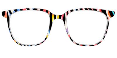 The Vivid Zebra Stripes - Front Top Thumbnail - Pair Eyewear