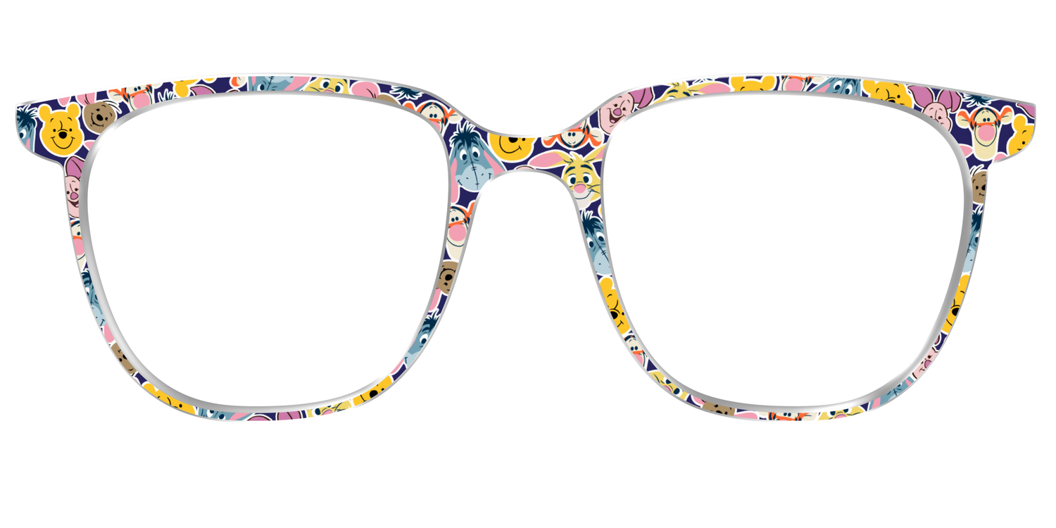 Winnie the Pooh & Friends Stickers - Front Top Image - Pair Eyewear