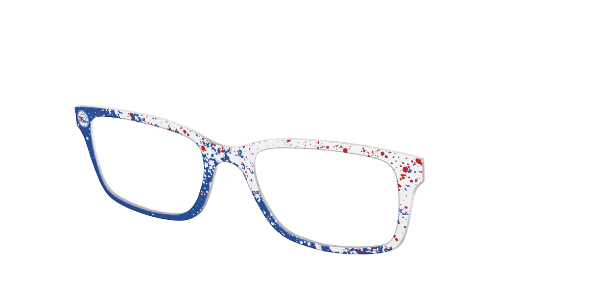 The 76ers Splatter - Angle Top Image - Pair Eyewear