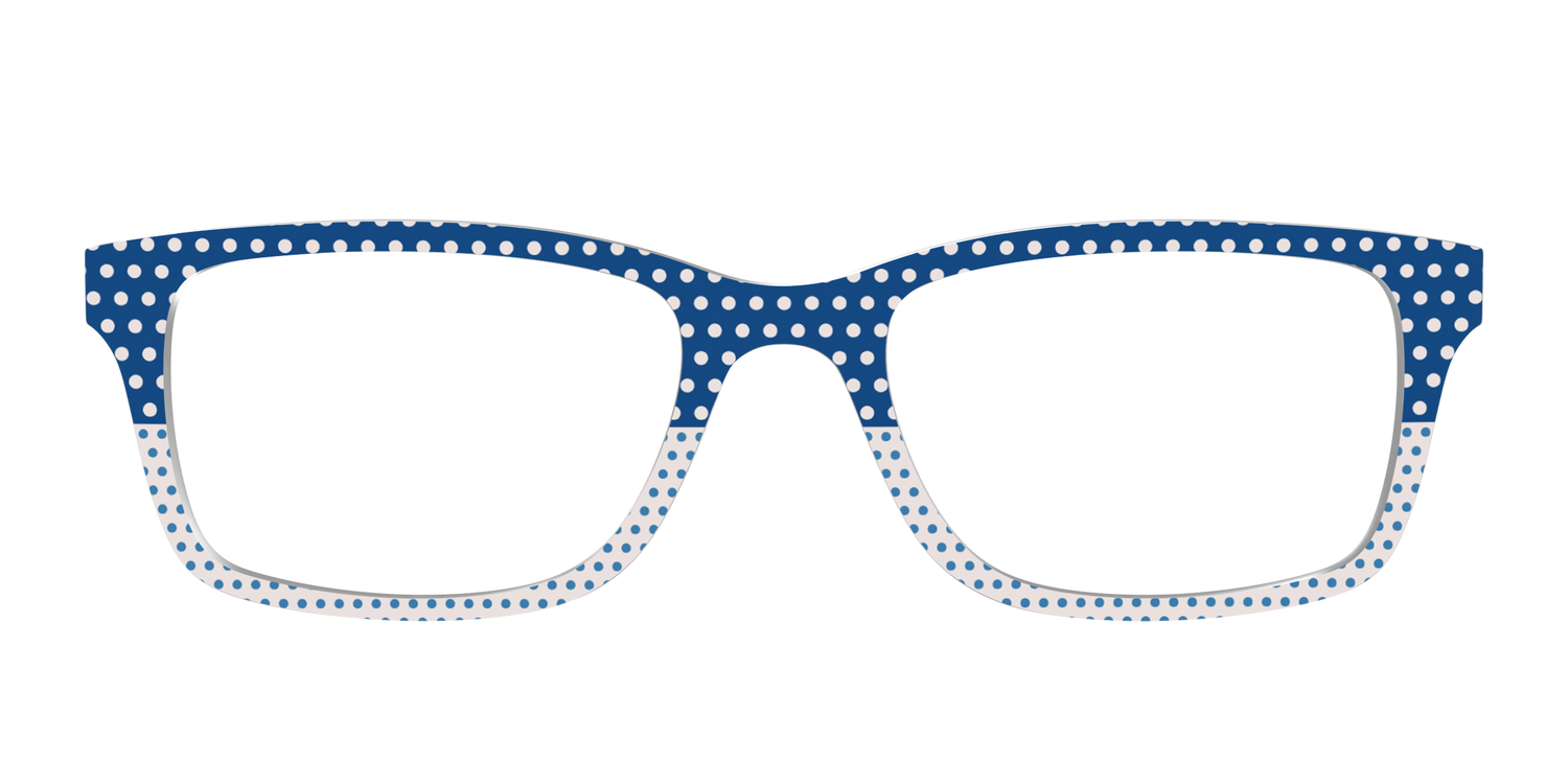 The Aegean Polka Dot Print Mix - Front Top Image - Pair Eyewear