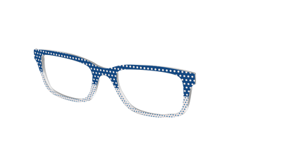 The Aegean Polka Dot Print Mix - Angle Top Thumbnail - Pair Eyewear