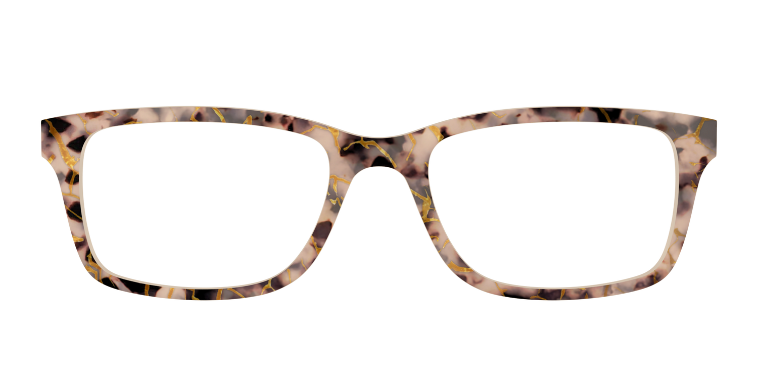 The Almond Tortoise with Gold Streaks - Front Top Image - Pair Eyewear