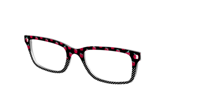 The Apple Polka Dot Split - Angle Top Thumbnail - Pair Eyewear